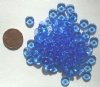 50 3x8mm Light Sapphire Rondelle Beads